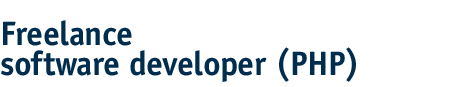 Freelance web developer (PHP)